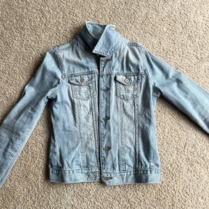 Abercrombie XL jean jacket distressed